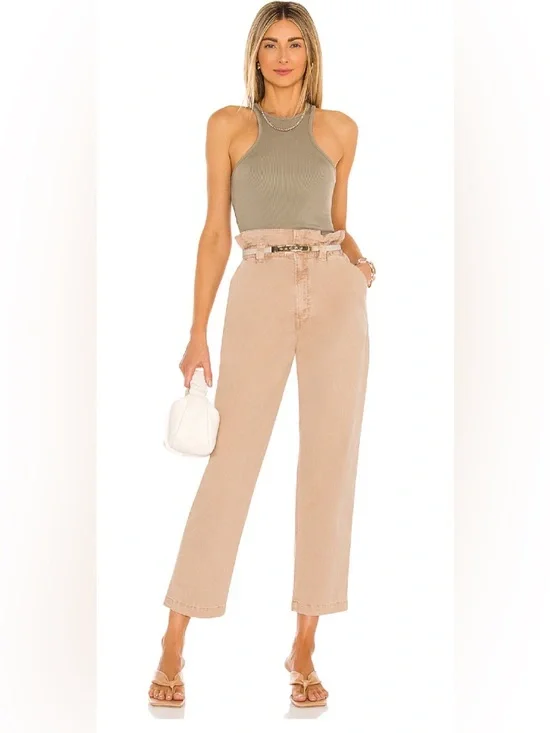 MOTHER The Yoyo Ruffle Greaser High Waisted Ankle Jeans, size 27 - Picture 6 of 13